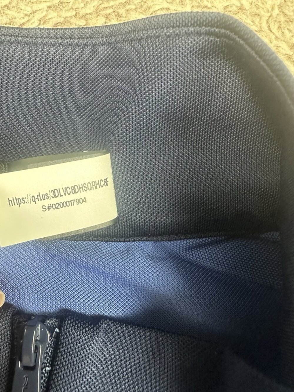 Ralph Lauren RLX Air Tech Pique 1/4 ZIP Tri Color Polo Golf Top Blue Size M New - Picture 12 of 15